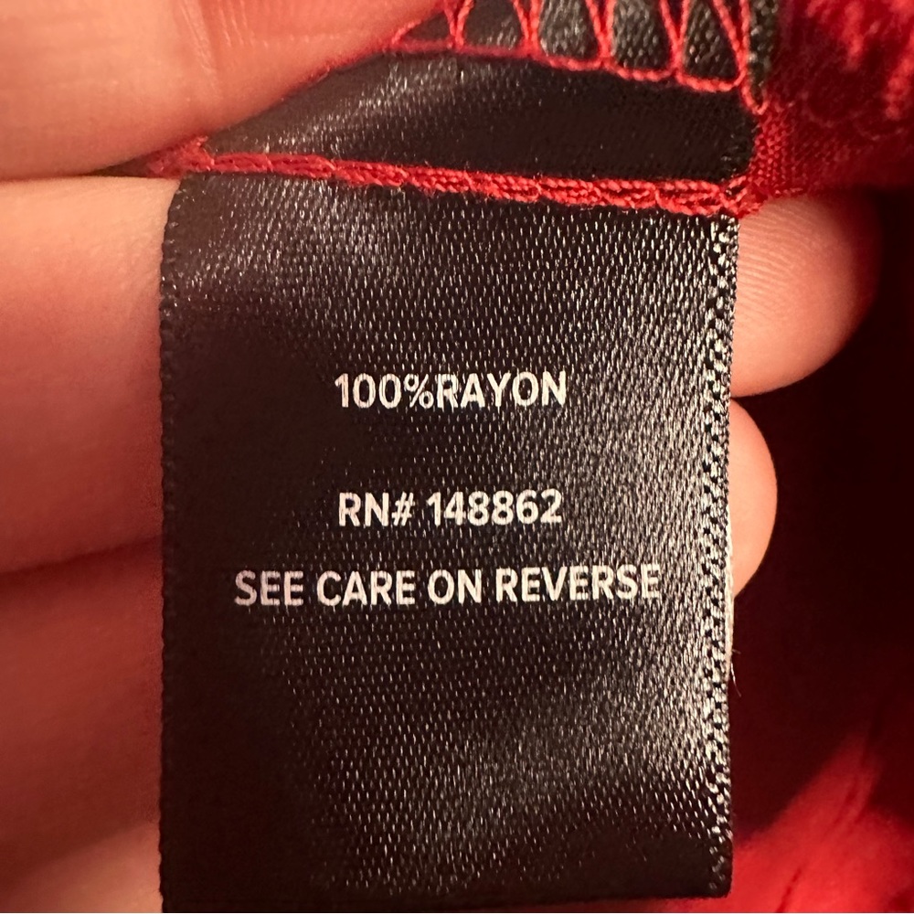 Torrid Mini Challis Skater Dress Red Size 1X - Picture 6 of 10